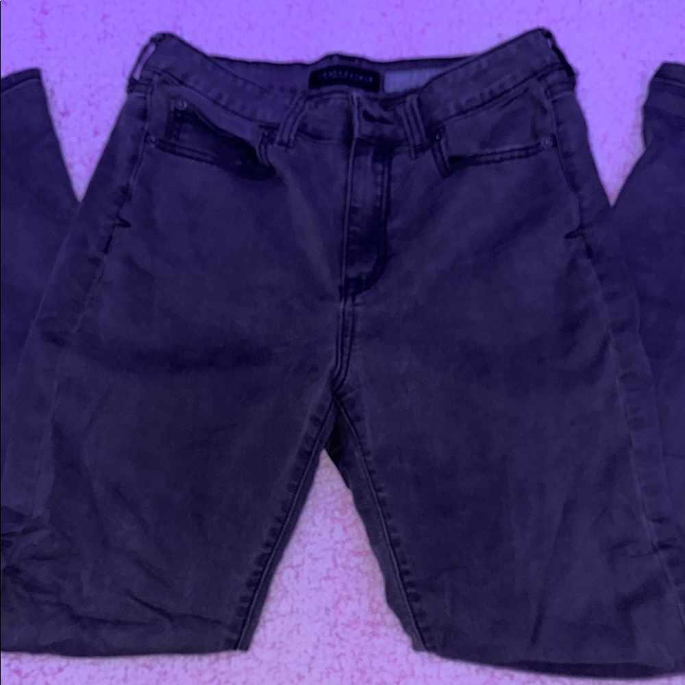 Aeropostale Dark Gray High Waist Jeggings